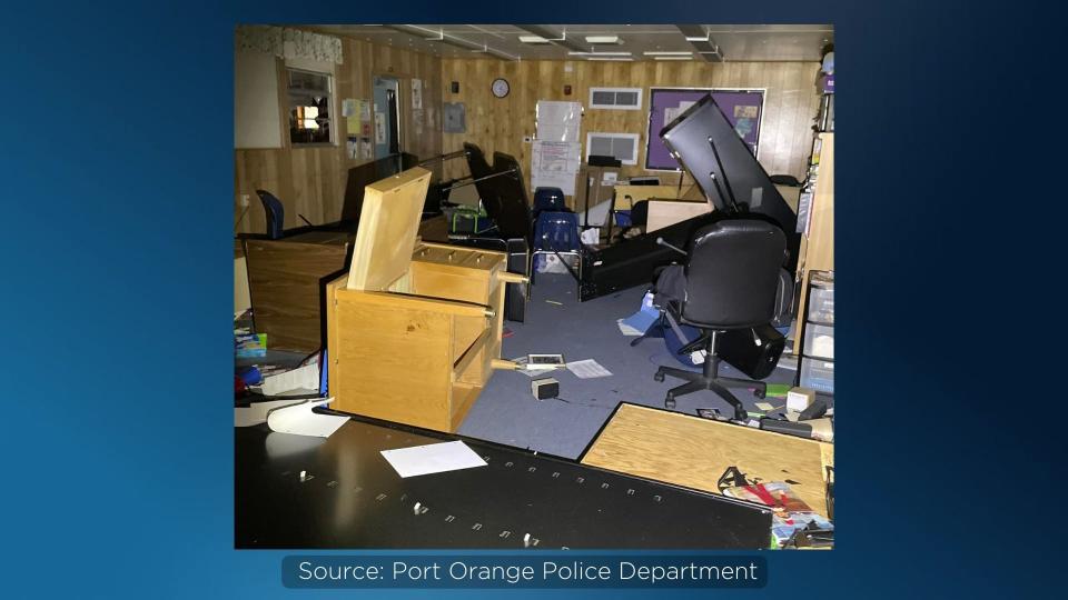 They also damaged multiple portable classrooms and two storage sheds, doing a total of approximately $30,000 dollars in damage. That number could grow once a full inventory of damaged and stolen items is taken.  