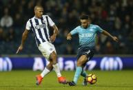 Britain Football Soccer - West Bromwich Albion v Swansea City - Premier League - The Hawthorns - 14/12/16 West Brom's Salomon Rondon in action with Swansea's Neil Taylor Action Images via Reuters / Andrew Boyers Livepic