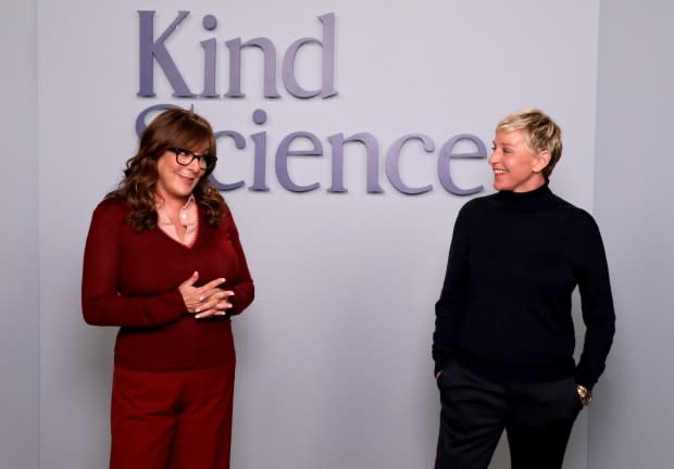Victoria Jackson and Ellen DeGeneres backstage<p>Photo: Courtesy of Kind Science</p>
