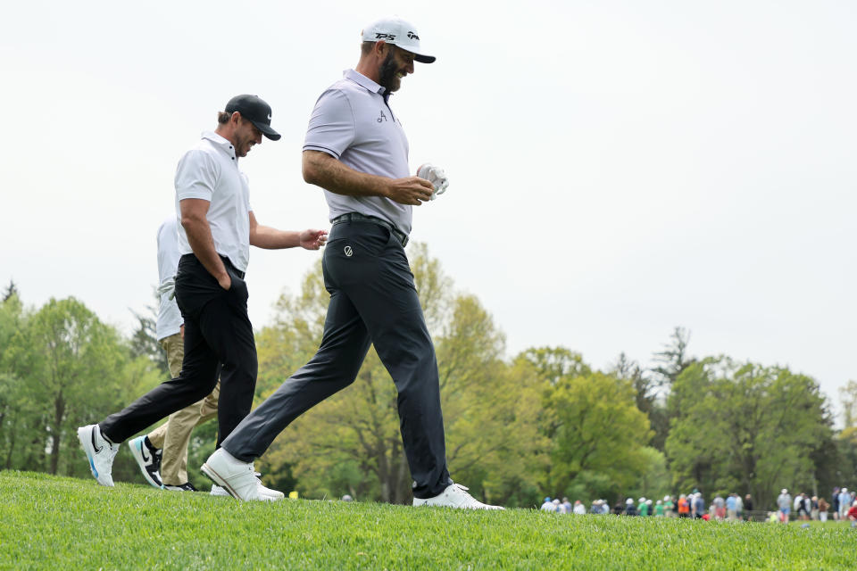 It's unclear if Zach Johnson would pick either Brooks Koepka or Dustin Johnson for his Ryder Cup team after their move to LIV Golf. (Andy Lyons/Getty Images)