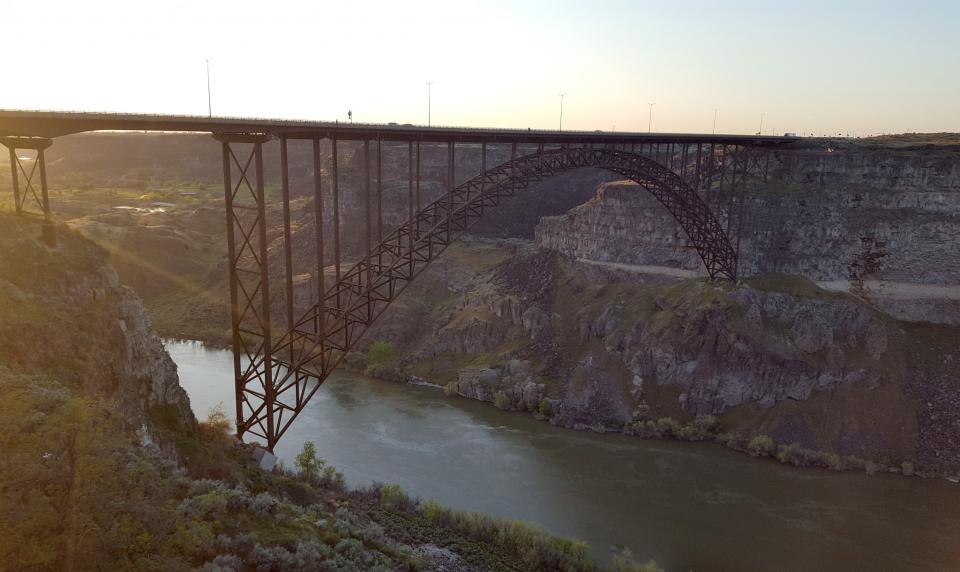 Perrine Bridge in Twin Falls, Idaho which carries U.S. Highway 93 over the Snake River Canyon. (Photo: Chris Wilson/Yahoo News)