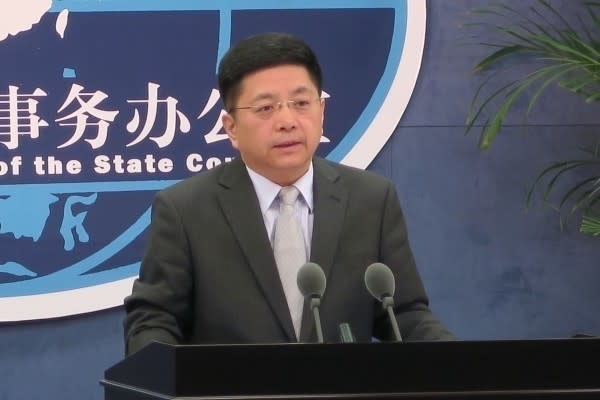 國台辦發言人 馬曉光 來源：中央社