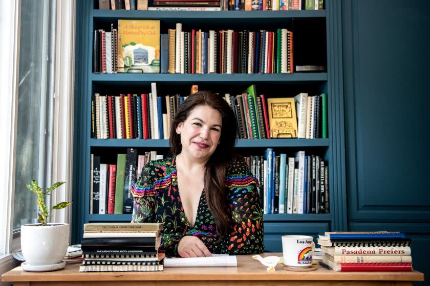 LOS ANGELES, CA - SEPTEMBER 12: Portrait of artist and archivist Suzanne Joskow at her home in Los Feliz on Monday, Sept. 12, 2022 in Los Angeles, CA. (Mariah Tauger / Los Angeles Times)