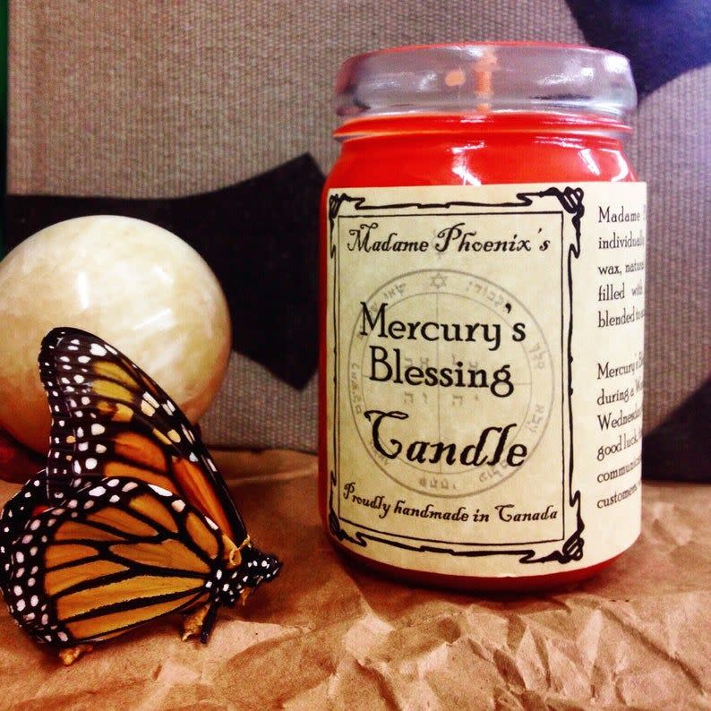 4) Mercury Blessing Magic Prosperity Spell Candle