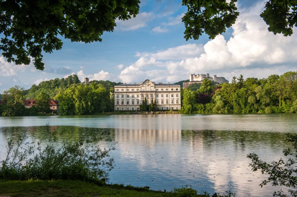 Leopoldskron Palace, which was used for exterior shots of the von Trapp family home in The Sound of Music.