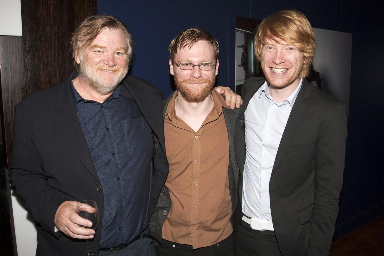 Brendan Gleeson, Brian Gleeson (Kenneth) and Domhnall Gleeson 'The Night Alive' play press night after party, London, Britain - 19 Jun 2013