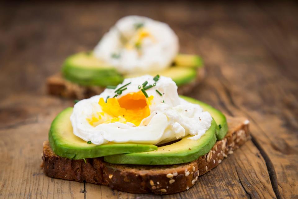 eggs avocado toast