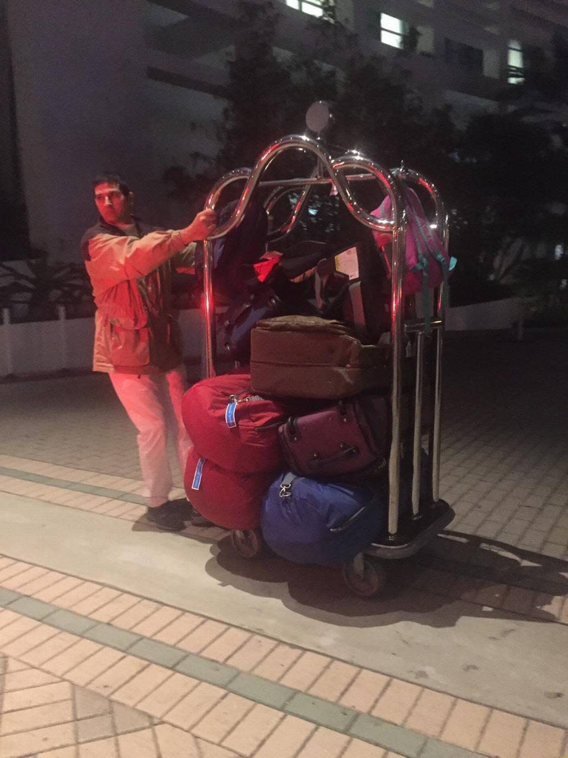 Julio Lopez has worked as a bellman at the Diplomat Beach Resort in Hollywood for 17 years.