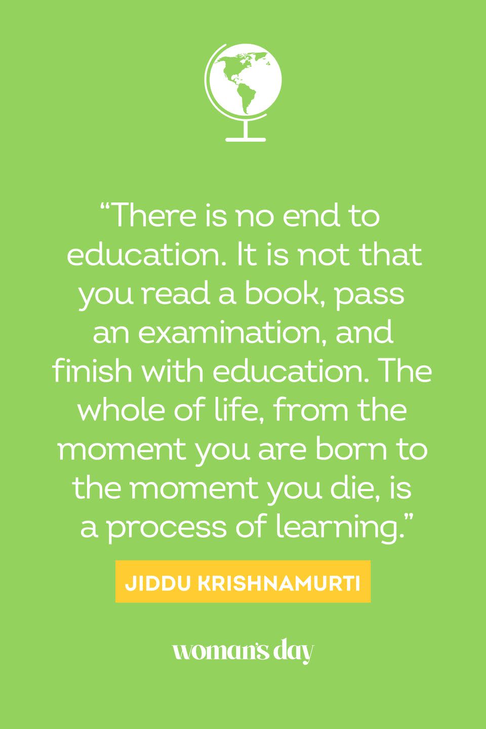 back to school quotes jiddu krishnamurti