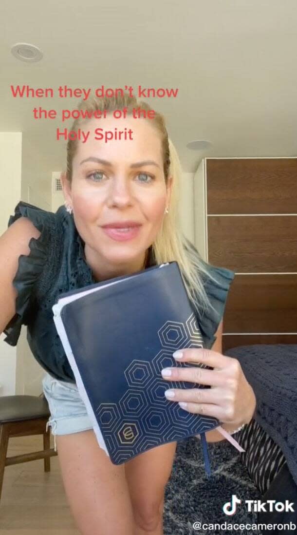 Candace Cameron, TikTok, Bible