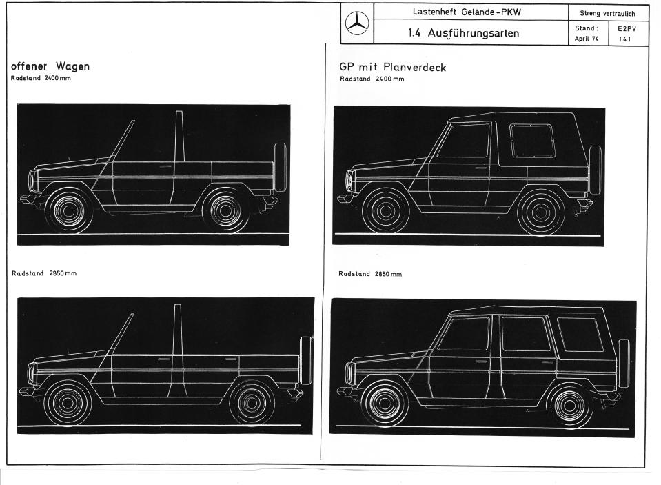 Designs for the G-Wagon didn't require a compass.