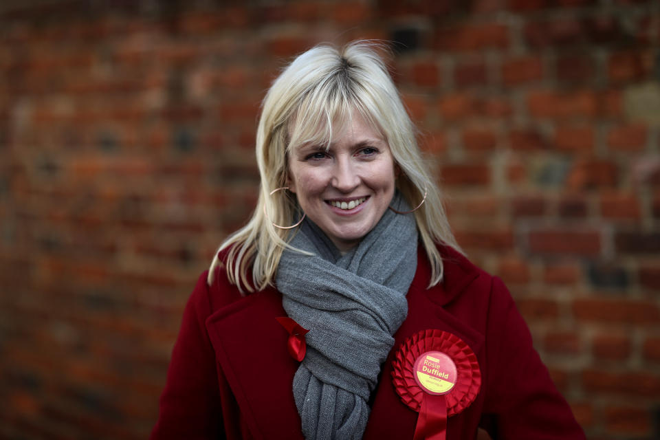 Rosie Duffield, the Labour Party candidate for Canterbury, poses for a photograph in Canterbury, Britain December 1, 2019. Picture taken December 1, 2019. REUTERS/Simon Dawson