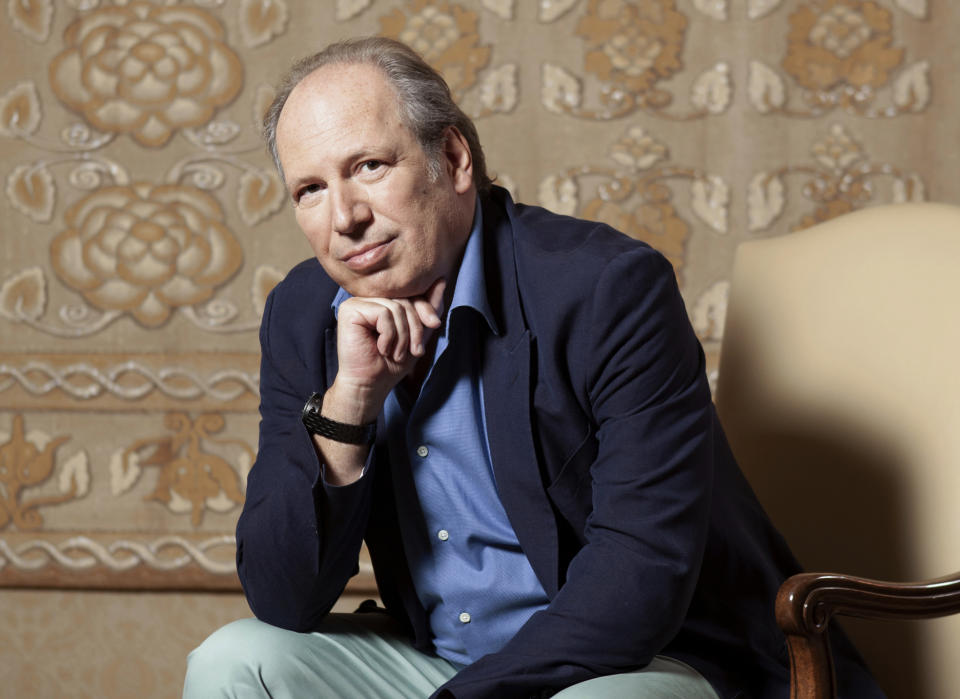 This July 10, 2019 photo shows composer Hans Zimmer posing for a portrait at the Montage Hotel in Beverly Hills, Calif., to promote the film "The Lion King." (Photo by Rebecca Cabage/Invision/AP)