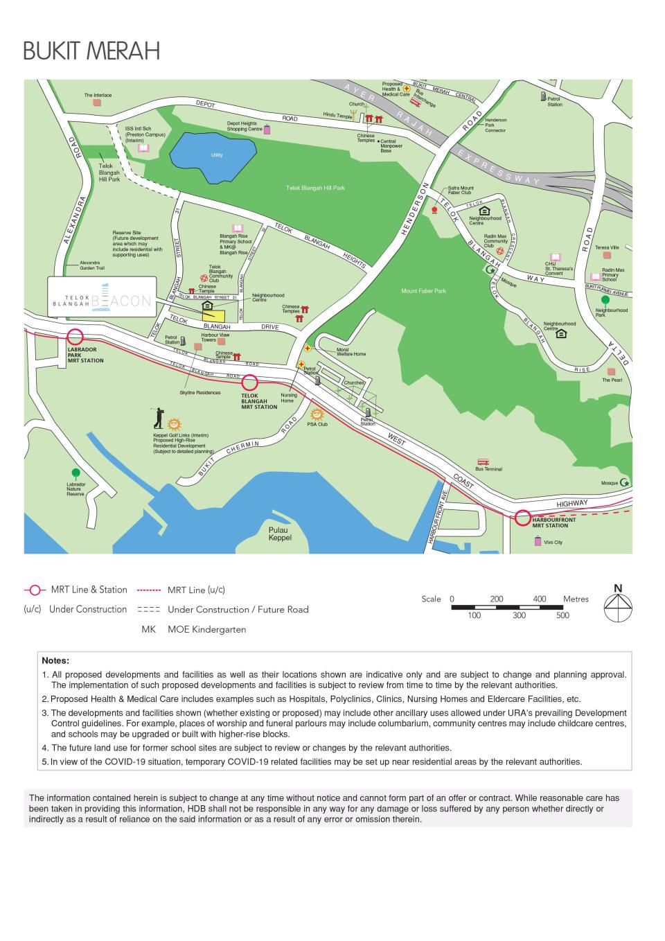 Telok Blangah Beacon at Bukit Merah BTO May 2021 Map