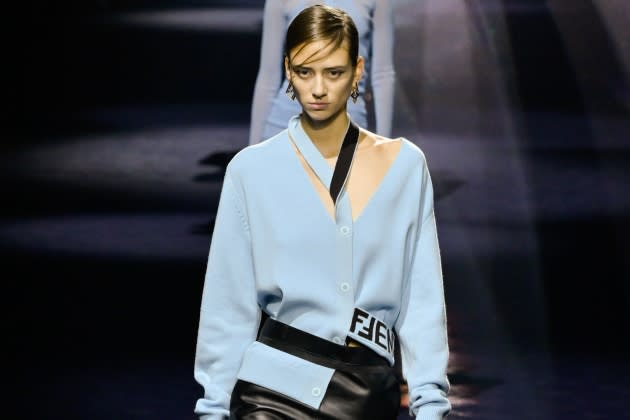 J Balvin Wears Shorts Suit for Fendi Fall 2023 Milan Fashion Week Show – WWD