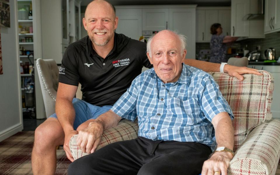 Mike Tindall with his father Philip - Geoff Pugh