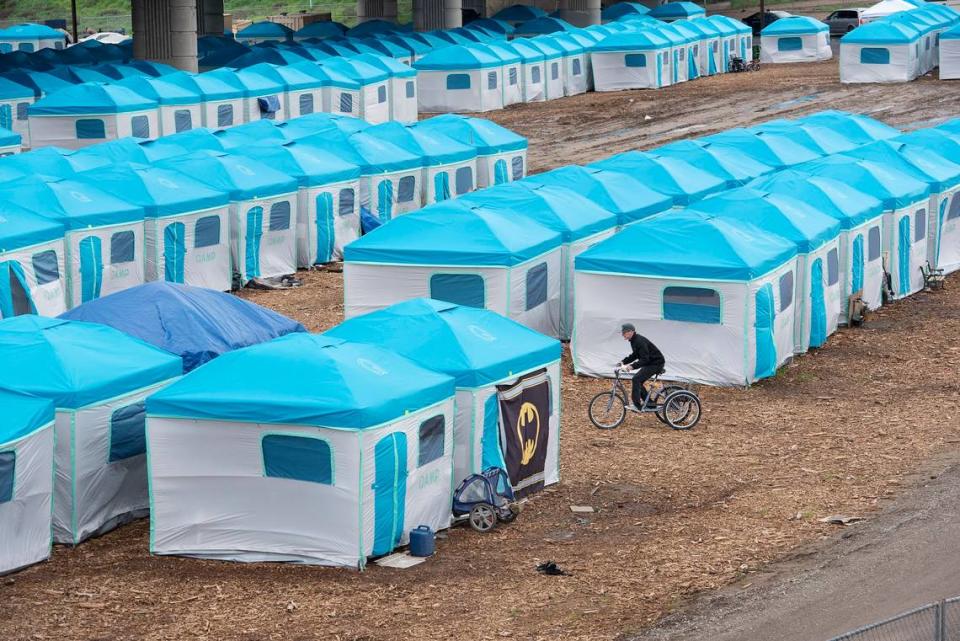 Modesto Outdoor Emergency Shelter (MOES) in Modesto, Calif., Tuesday, March 5, 2019. Andy Alfaro/aalfaro@modbee.com