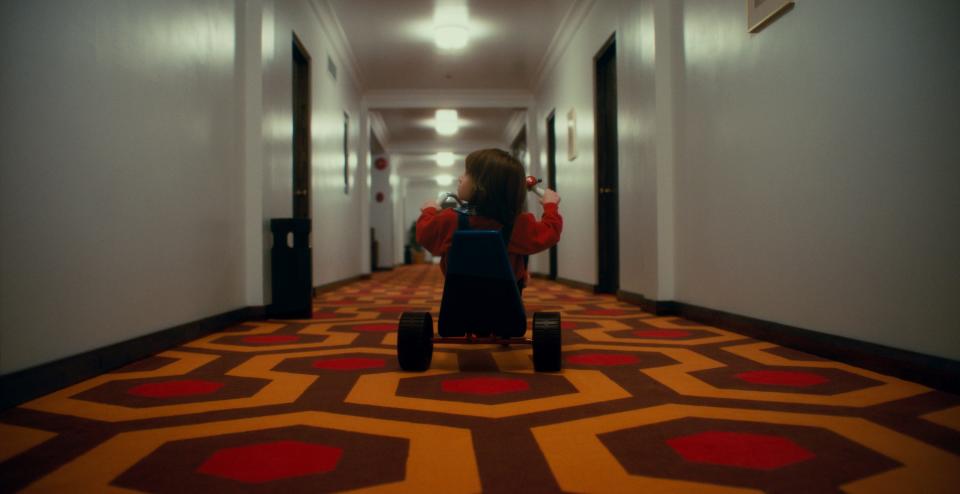 The Overlook Hotel from "The Shining" was faithfully re-created for "Doctor Sleep," from the big wheel to the iconic carpeting.