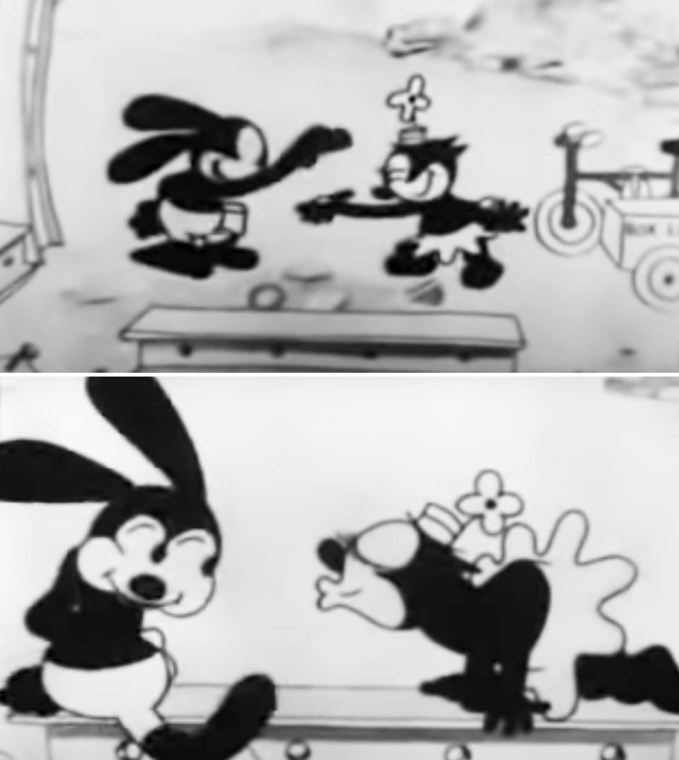 An old Mickey Mouse cartoon