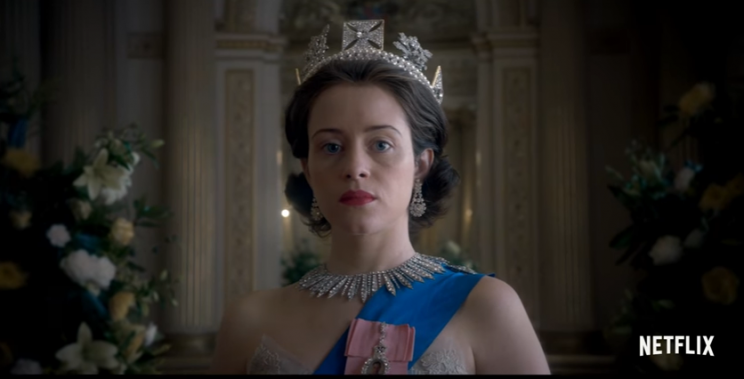 Claire Foy as Queen Elizabeth I in The Crown