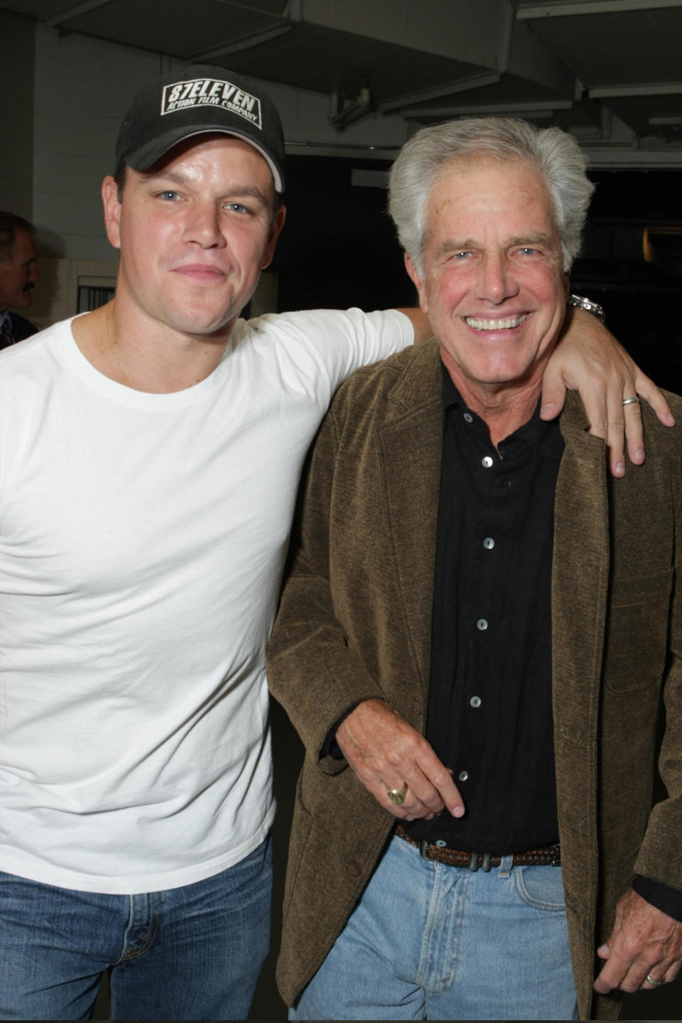 Matt Damon and father Kent Damon at the 