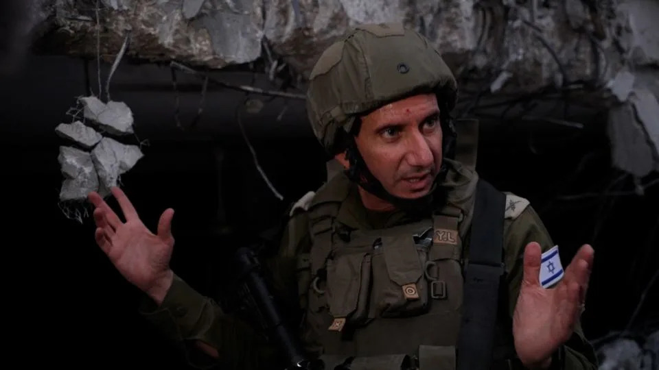 IDF spokesperson Rear Admiral Daniel Hagari inside Gaza - CNN