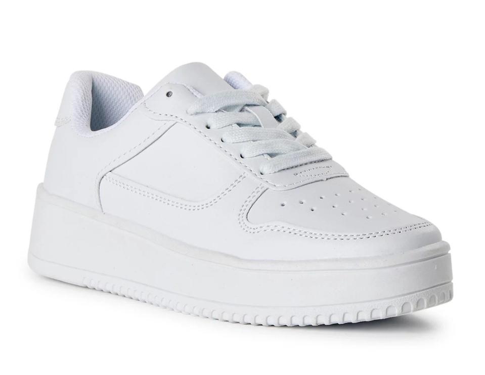 A white sneaker