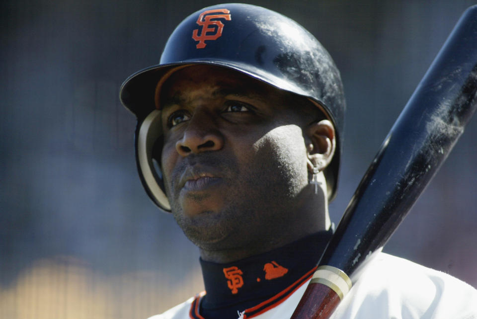 Barry Bonds in 2002. (Photo by Jed Jacobsohn/Getty Images)