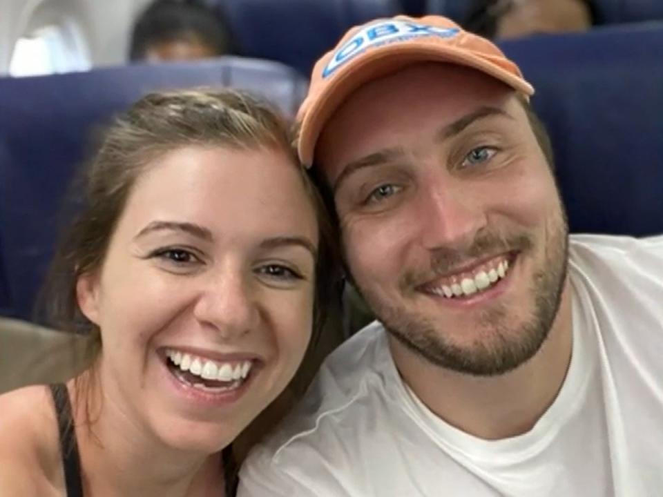 Emily Raines and Daniel Shifflett, the two nurses who saved a fellow passenger’s life (WJZ CBS Baltimore)