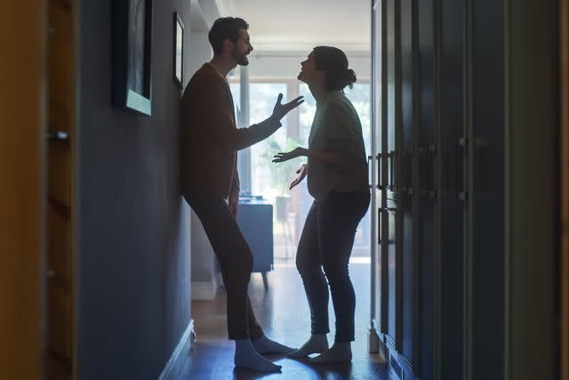 <p>Getty</p> Stock image of a couple arguing