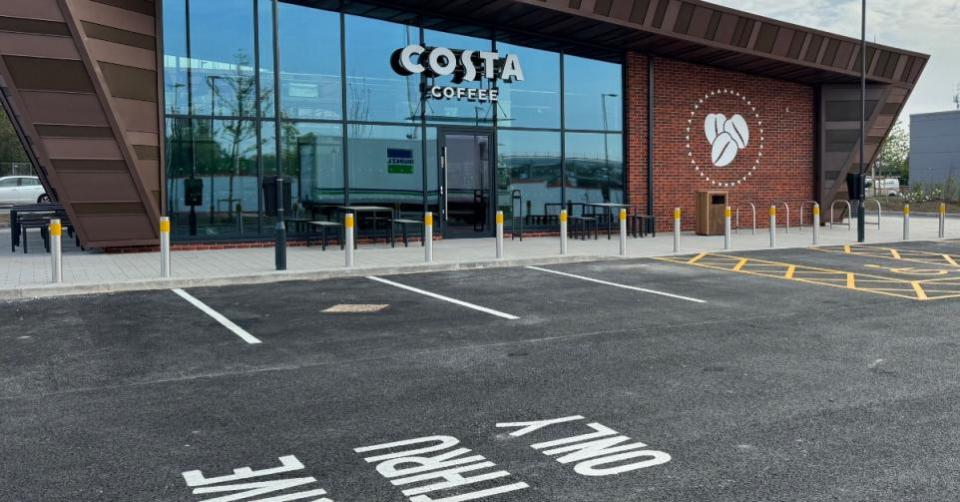 Northwich Guardian: Winsford Costa Coffee opened for the first time on Friday (May 10)