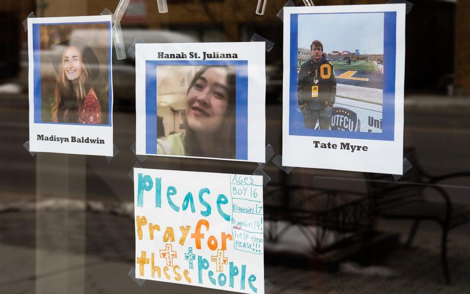 The four students killed were Tate Myre, 16, Hanna St. Julian, 14, Madisyn Baldwin, 17, and Justin Shilling, 17