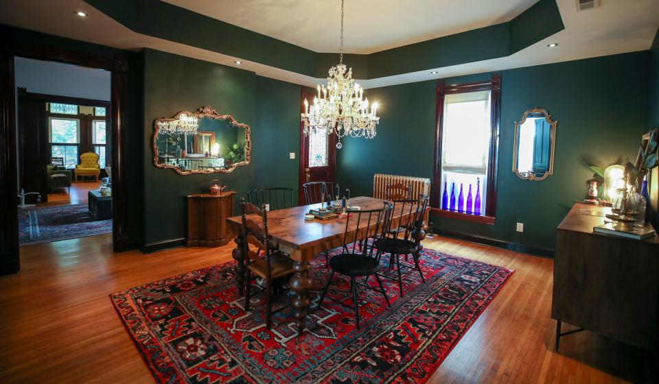 Dining room in the home of James Filchak and Melissa Steinkamp in the Highlands.