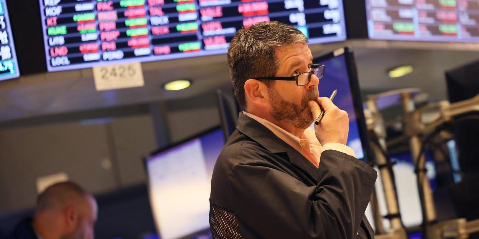 Trader at the NYSE