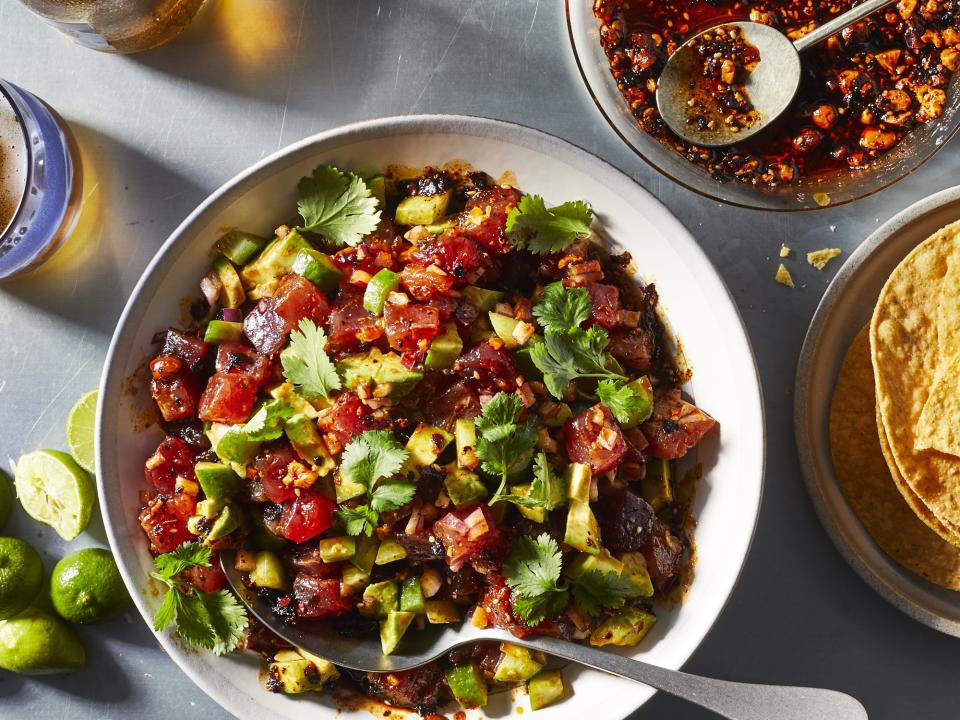 Tuna-Avocado Ceviche with Salsa Macha