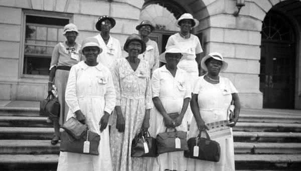 Above are midwife trainees in Tallahassee, circa 1935.