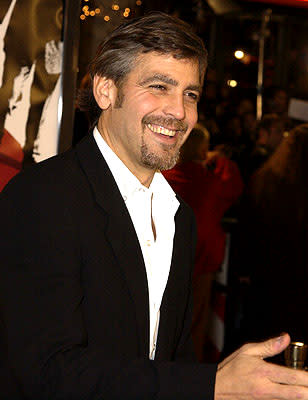 George Clooney at the Westwood premiere of Warner Brothers' Ocean's Eleven