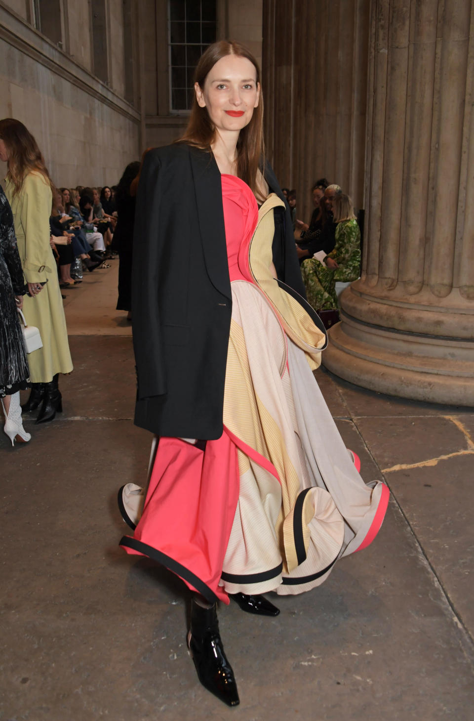 Roksanda Ilincic at the Erdem show in September, 2022 at the British Museum. 