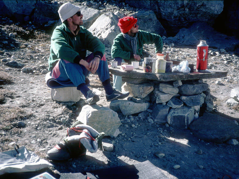 Kristinn Runarsson and Thorsteinn Gudjonsson, who were last seen alive at a height of 21,650ft on October 18, 1988, on the Nepal-Tibet border.