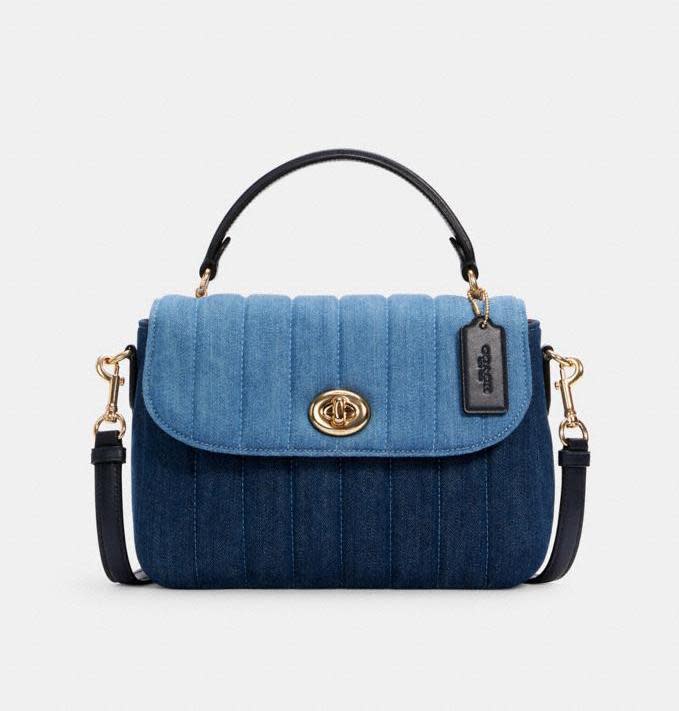 Marlie Top Handle Satchel With Quilting. Image via Coach Outlet.