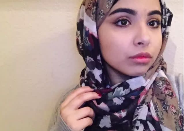 Lamyaa, 17, is a Muslim girl living in the US. Source: Twitter/lxmyaa