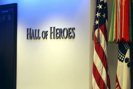 The Pentagon's Hall of Heroes is shown in this handout photograph taken on May 3, 2011 and obtained on May 18, 2015. Picture taken May 3, 2011. REUTERS/U.S. Department of Defense/Handout via Reuters