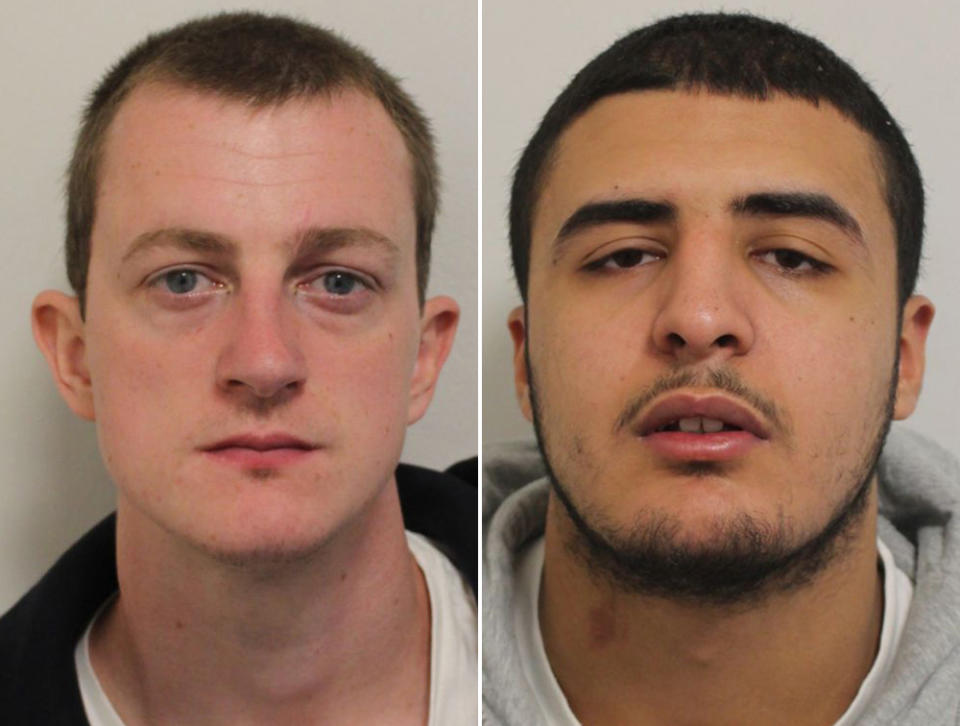 <em>McDermott (left) and Tawfik (right) were jailed in connection with an array of moped muggings</em>