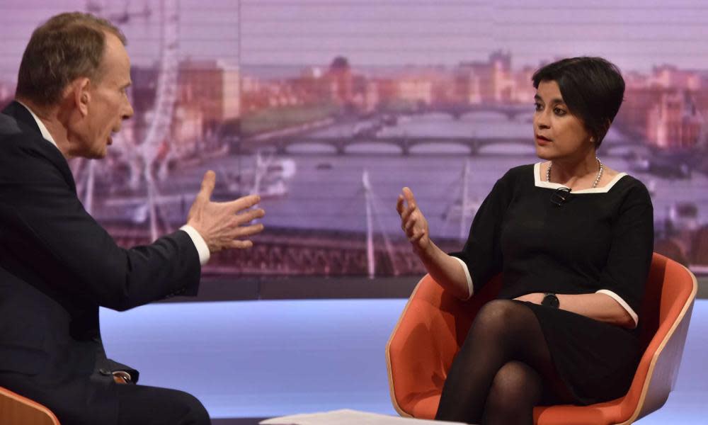 Shami Chakrabarti on the Andrew Marr Show 