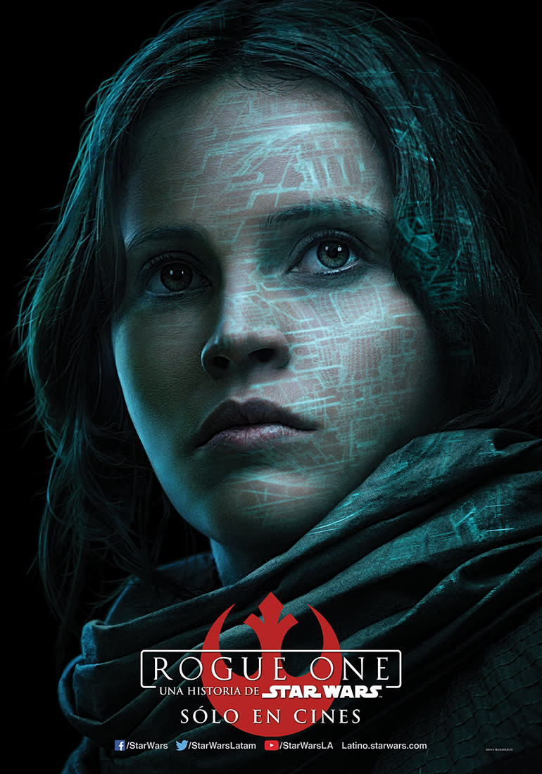 FELICITY JONES es Jyn Erso. 