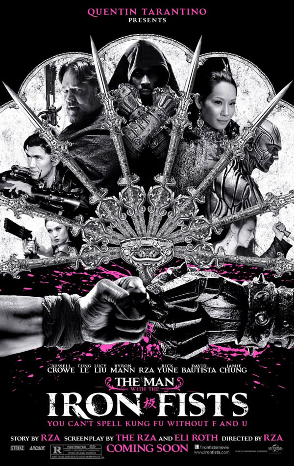 <b>The Man with the Iron Fists</b><br> This fantasy-action flick starring Russell Crowe and Lucy Lui features martial arts, a treasure hunt, assassins and whole lot more.