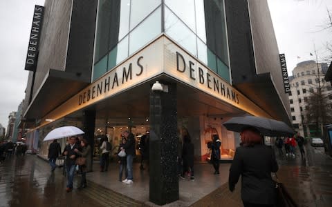 Debenhams on Oxford Street  - Credit: HANNAH MCKAY