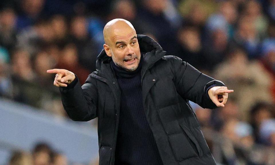 <span>Pep Guardiola says he has ‘always admired’ superior teams in order to improve his own side. </span><span>Photograph: Alex Dodd/CameraSport/Getty Images</span>