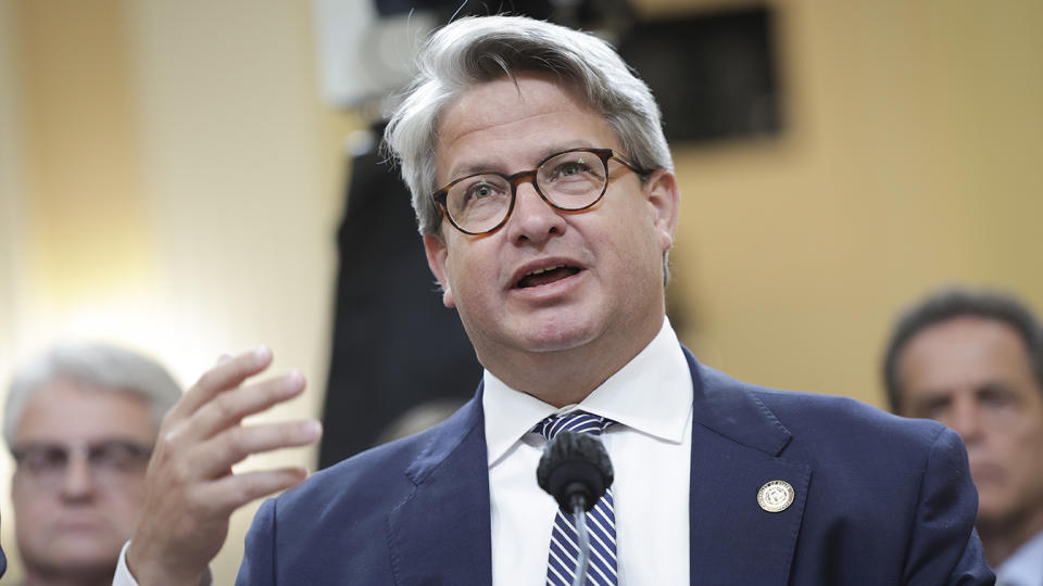 Gabriel Sterling, Georgia Secretary of State Chief Operating Officer, testifies during the fourth hearing on the January 6th investigation in the Cannon House Office Building on June 21, 2022 in Washington, DC. (Kevin Dietsch/Getty Images)