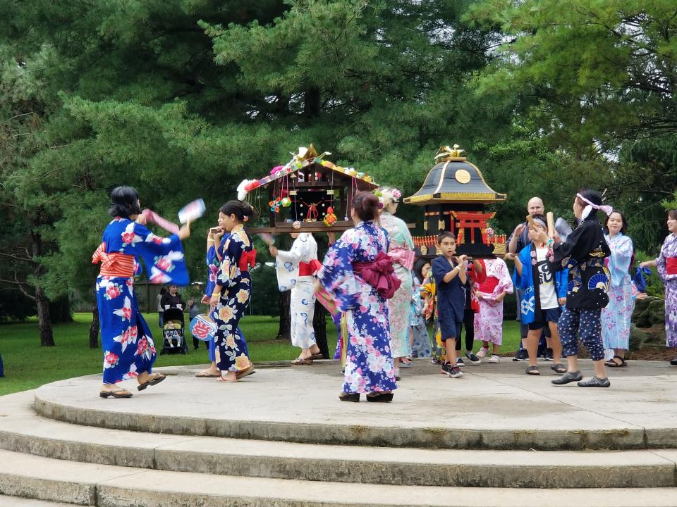 The Japanese Fall Festival in the Mizumoto Japanese Stroll Garden pays tribute to one of Springfield's sister cities: Isesaki, Japan.